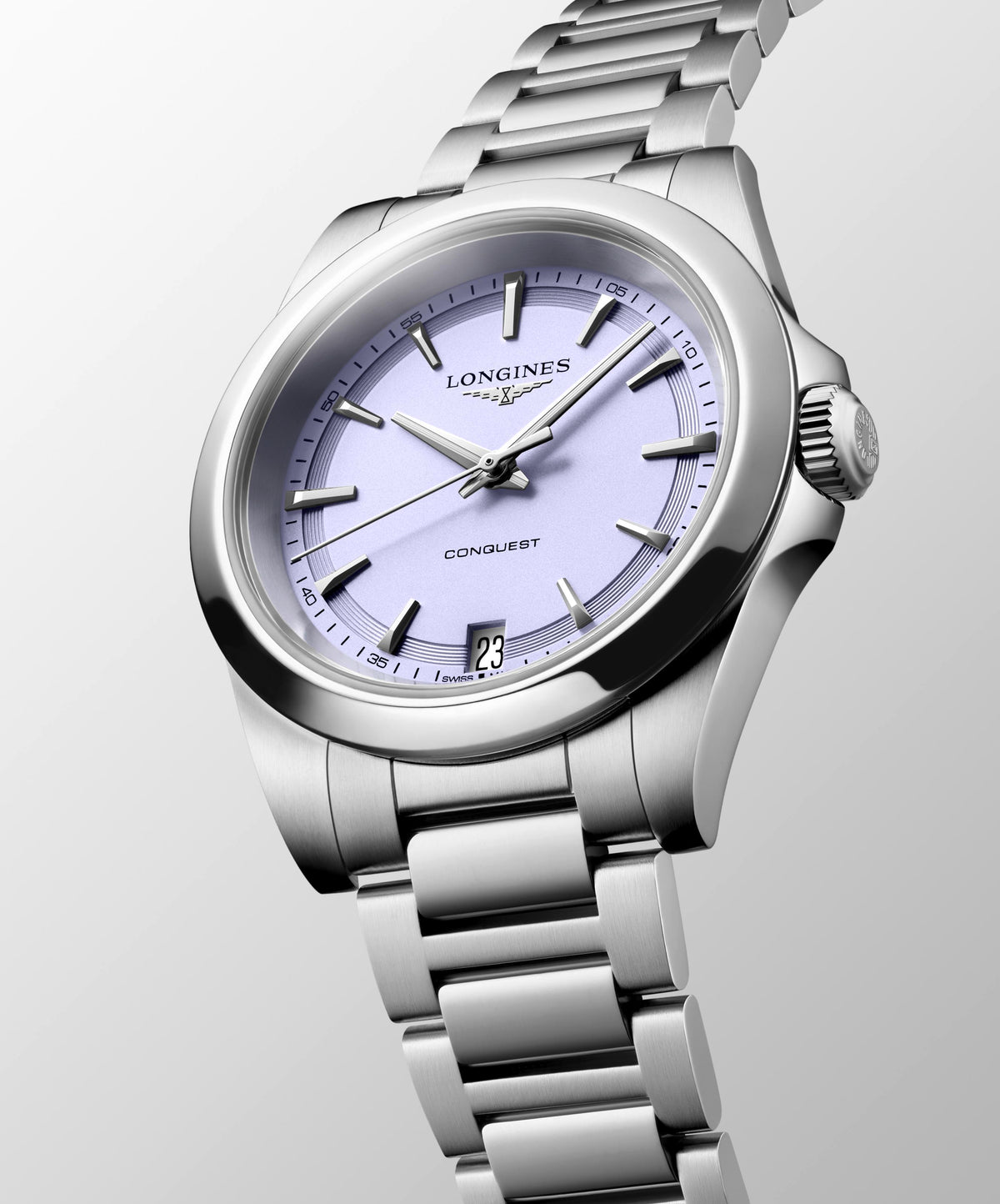 Longines Conquest Lavender Quartz 34mm Watch L3.460.4.02.6