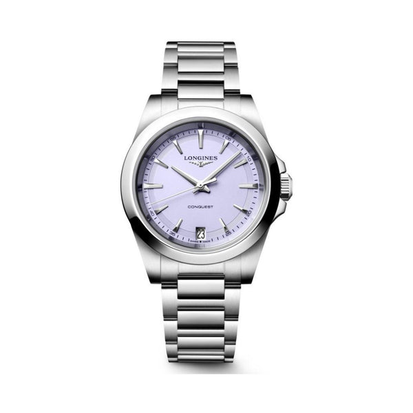 Longines Conquest Lavender Quartz 34mm Watch L3.460.4.02.6