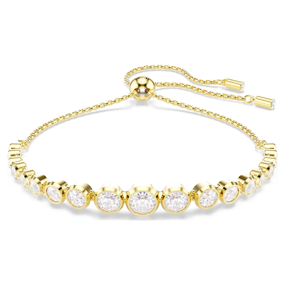 Swarovski Imber Mixed round cuts, White, 18K gold finish Bracelet