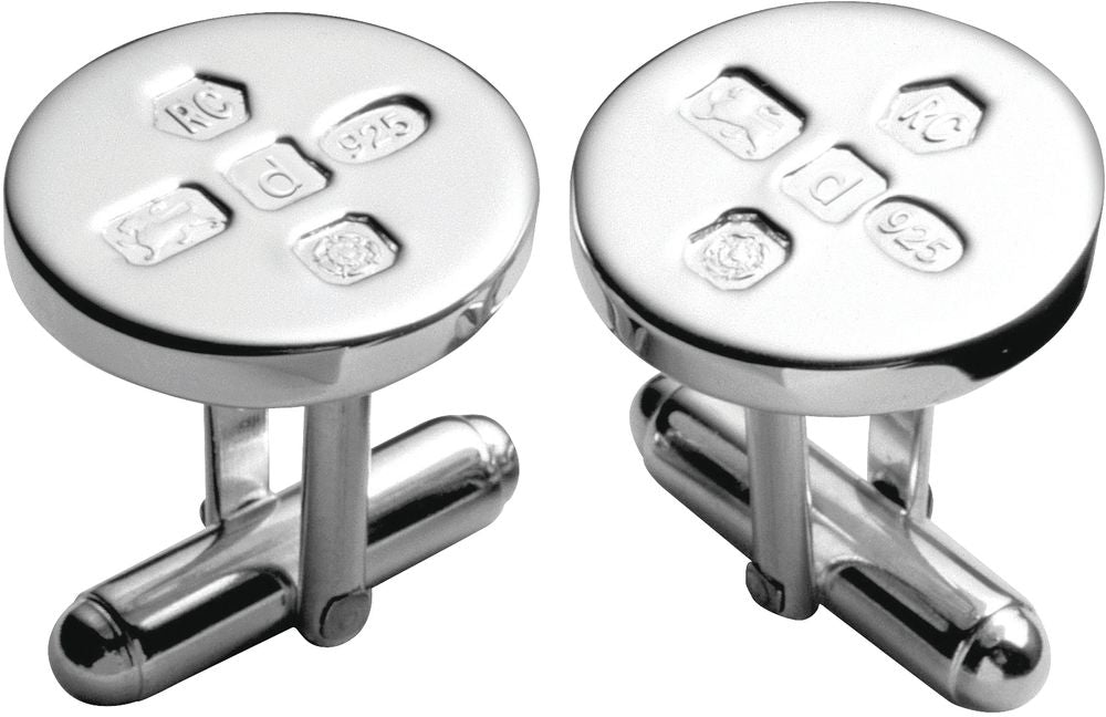 Carrs Circular Hallmarked Cufflinks