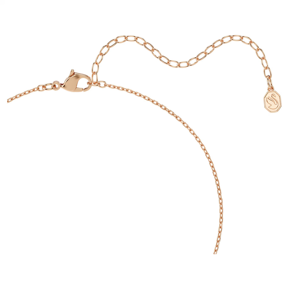 Swarovski Swan Mixed cuts, Swan, Black, 18K rose gold finish Pendant