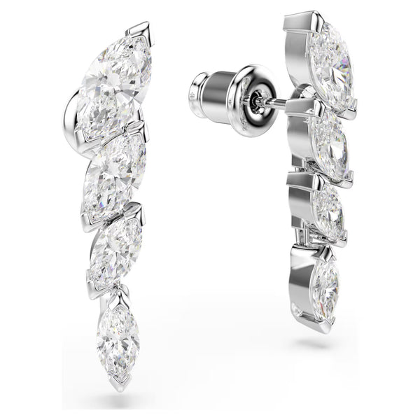 Swarovski Mesmera Marquise cut, White, Rhodium plated Earrings