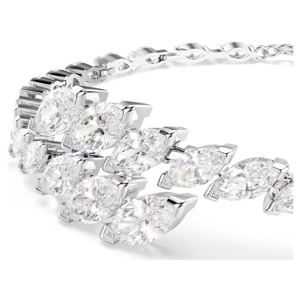 Swarovski Mesmera Marquise cut, White, Rhodium plated Bracelet