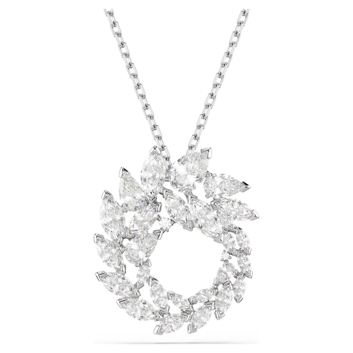 Swarovski Mesmera Marquise cut, White, Rhodium plated Pendant