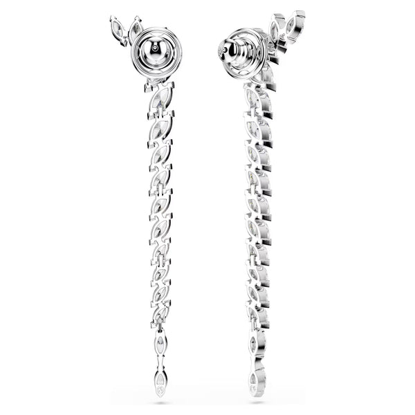 Swarovski Mesmera Marquise cut, White, Rhodium plated Earrings