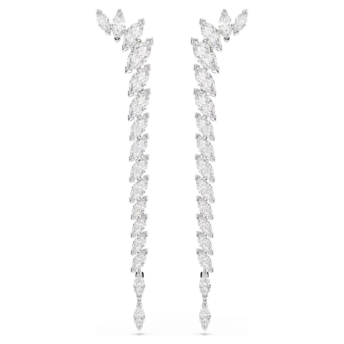 Swarovski Mesmera Marquise cut, White, Rhodium plated Earrings