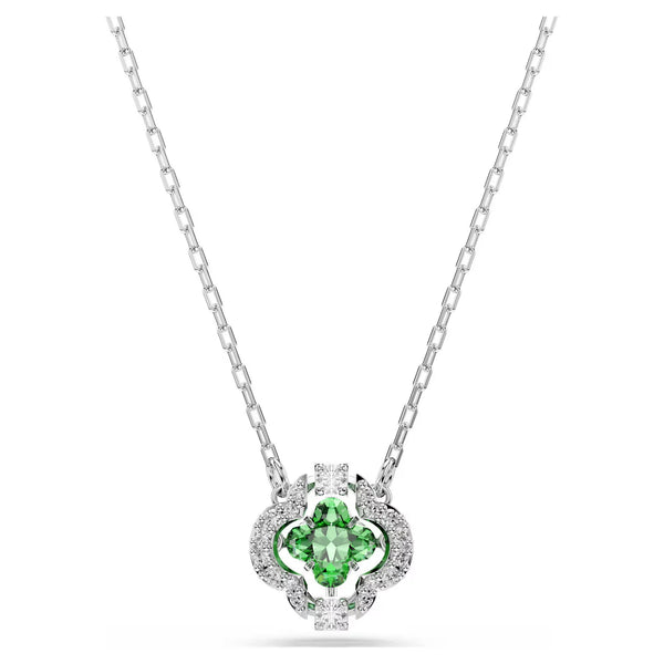Swarovski Una Angelic Mixed cuts, Green, Rhodium plated Pendant