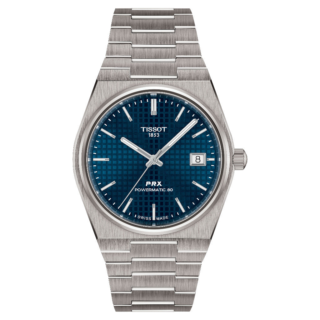Tissot PRX Titanium Blue 38mm Powermatic 80 Watch T1378074404100