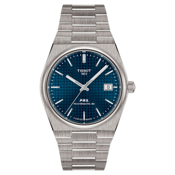 Tissot PRX Titanium Blue 38mm Powermatic 80 Watch T1378074404100