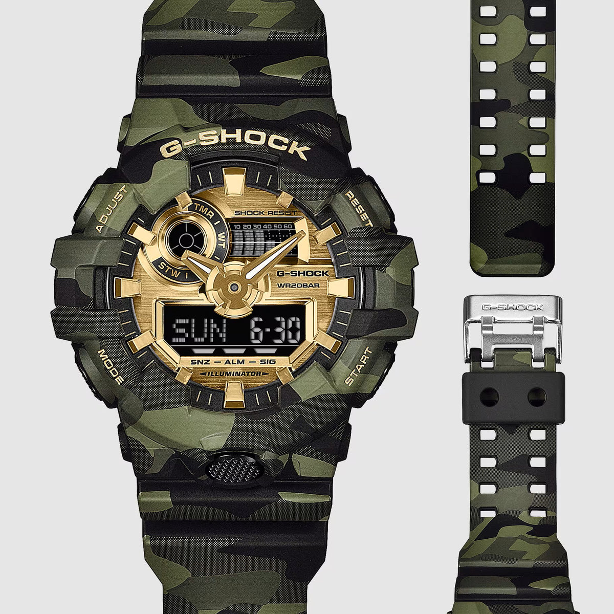 G-SHOCK Analogue-Digital Bold Camo Series Watch GA-700CMG-3AER