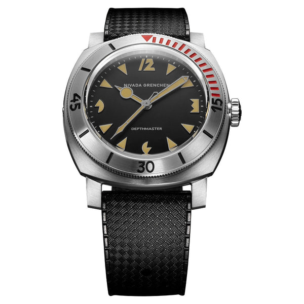 Nivada Grenchen Art Deco Depthmaster, Rubber Tropic 42mm Watch 14200A01