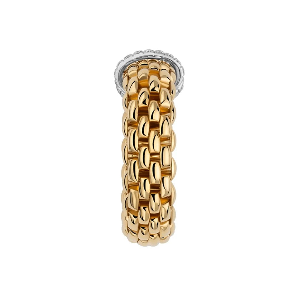 Fope Vendôme Flex'it 18ct Yellow Gold, 0.23ct Diamond Ring