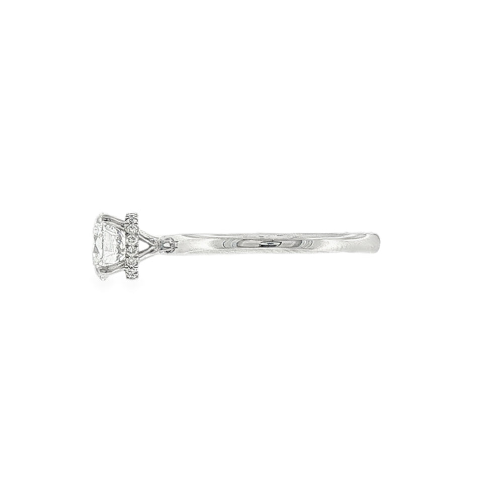 Round Brilliant Cut 1.00ct Lab Grown Diamond, Hidden Halo Platinum Ring
