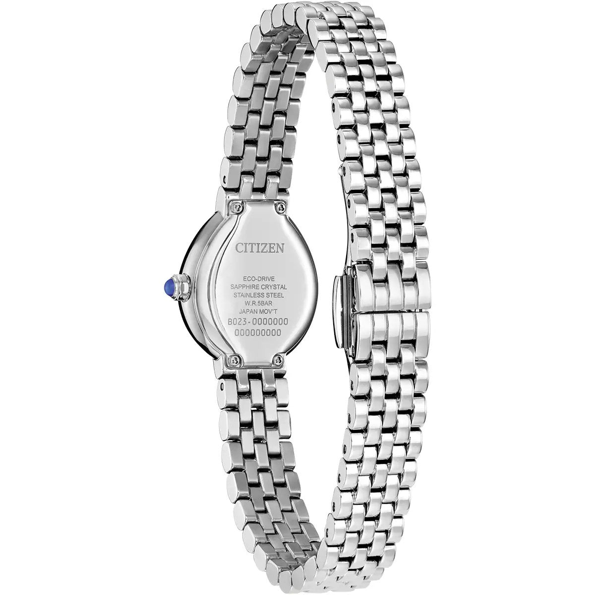 Citizen Eco-Drive L Rainell 20mm Black Dial, Steel Watch EX1550-54E