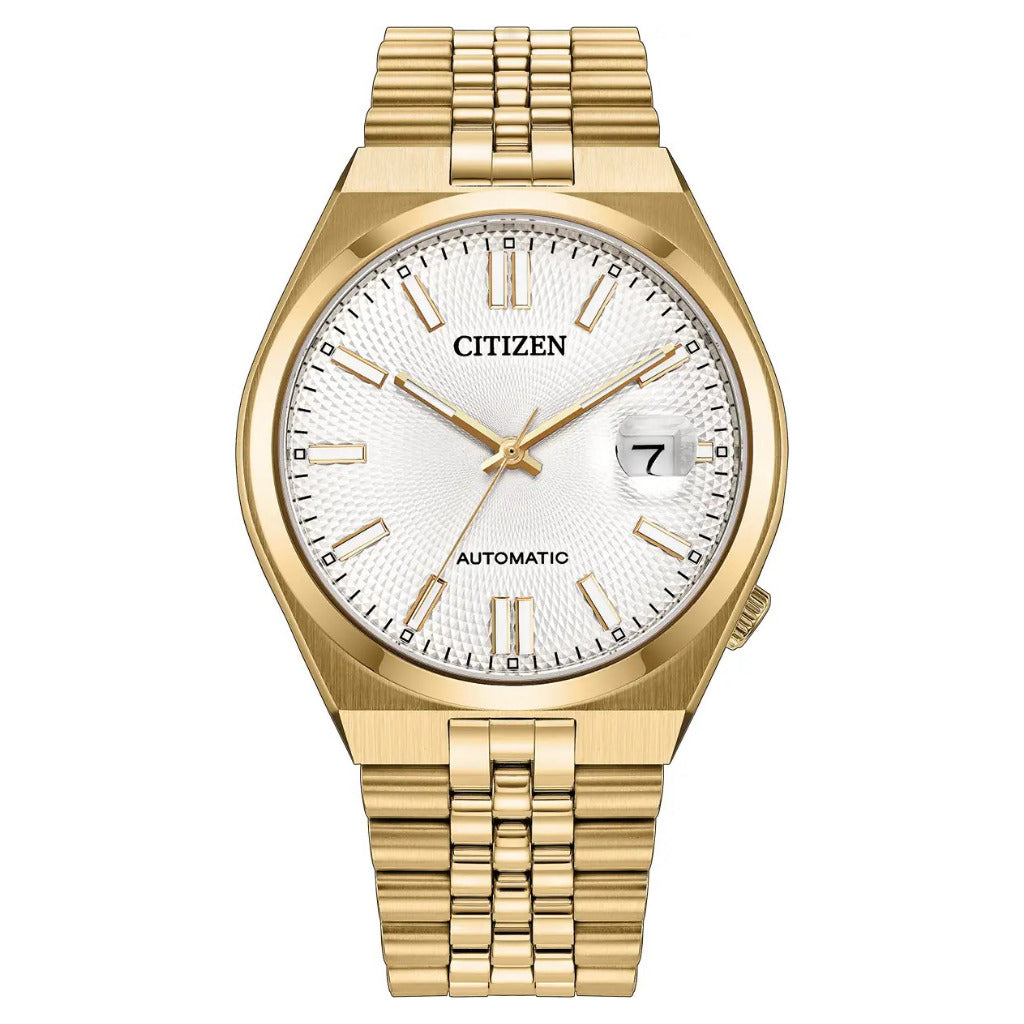 Citizen Automatic Tsuyosa 60 40mm White Dial, Gold Tone Watch NK0022-50A