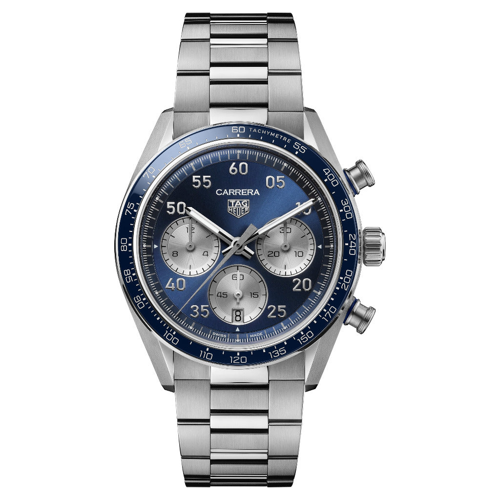 Tag Heuer Carrera Chronograph Sport Automatic Blue, 42mm Steel Watch CDB2111.BA0054