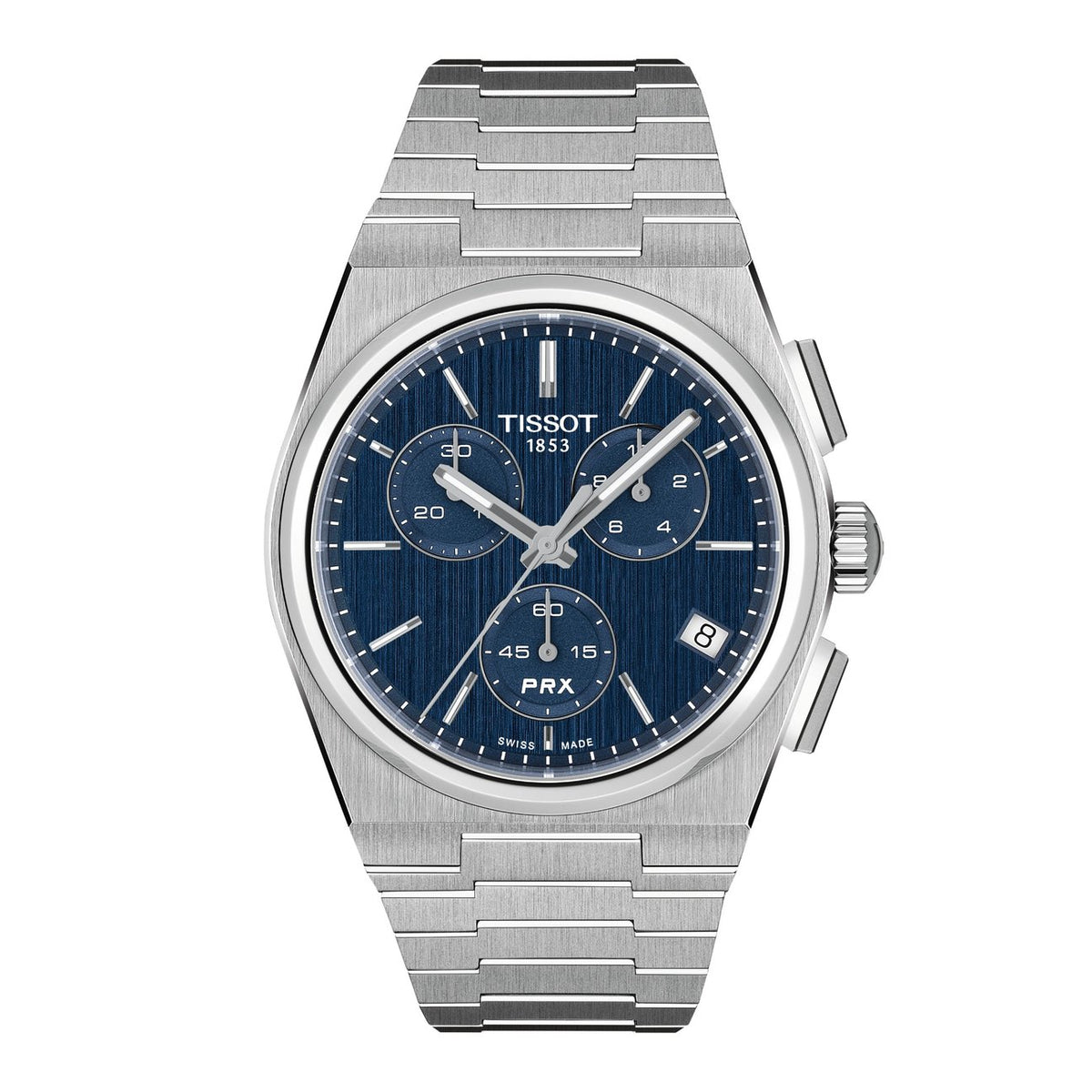 Tissot PRX Blue Chronograph Quartz 41mm Watch T1374171104100