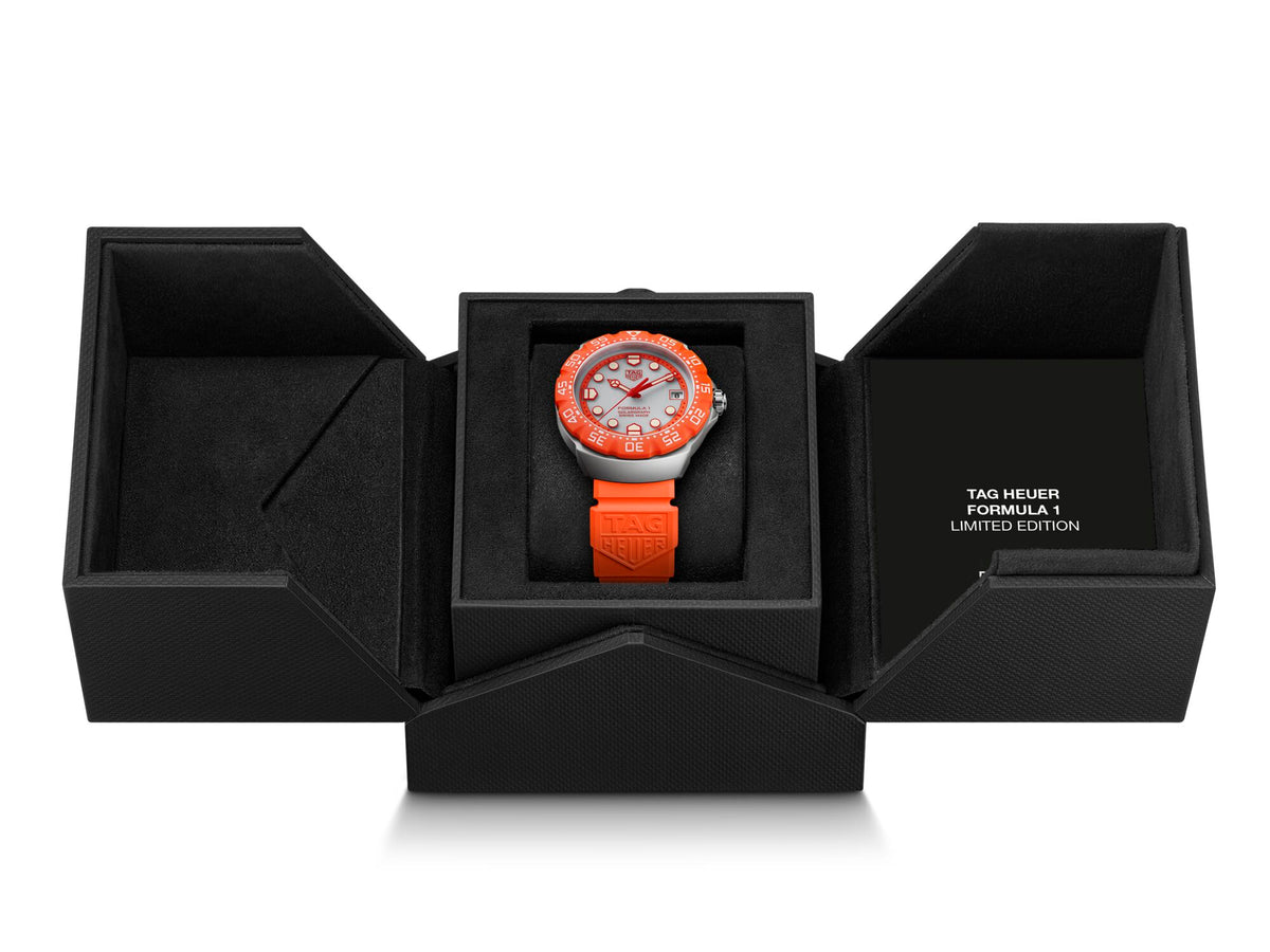 Tag Heuer Formula 1 Solargraph, Orange Limited Edition Steel 38mm Watch WBY111H.FT8128