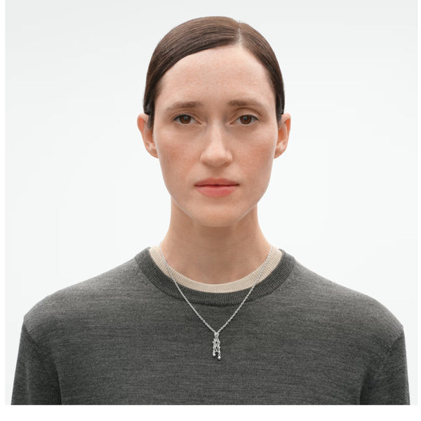 Georg Jensen Weft Medium Pendant, Sterling Silver