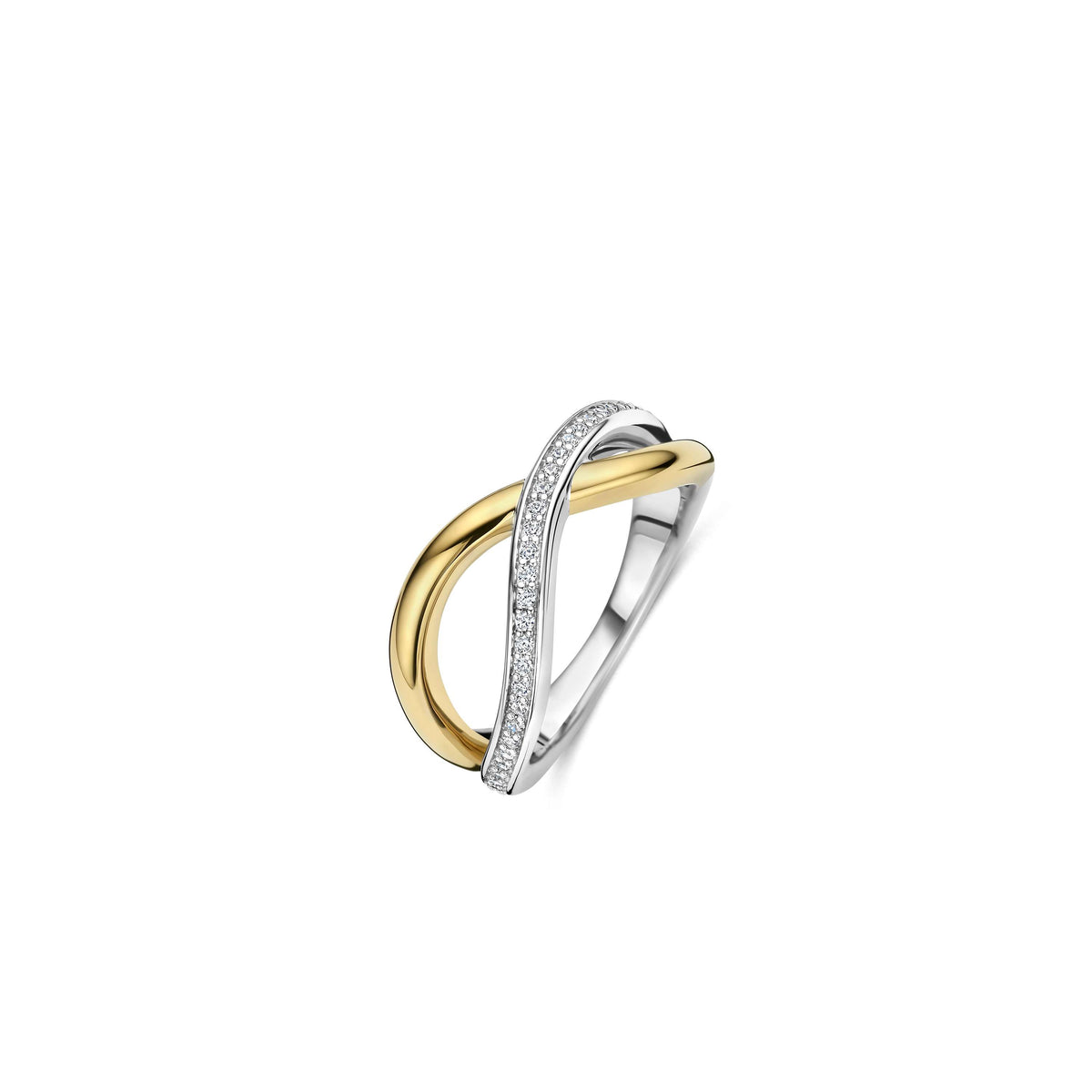 Ti Sento Organic Open Zirconia Ring