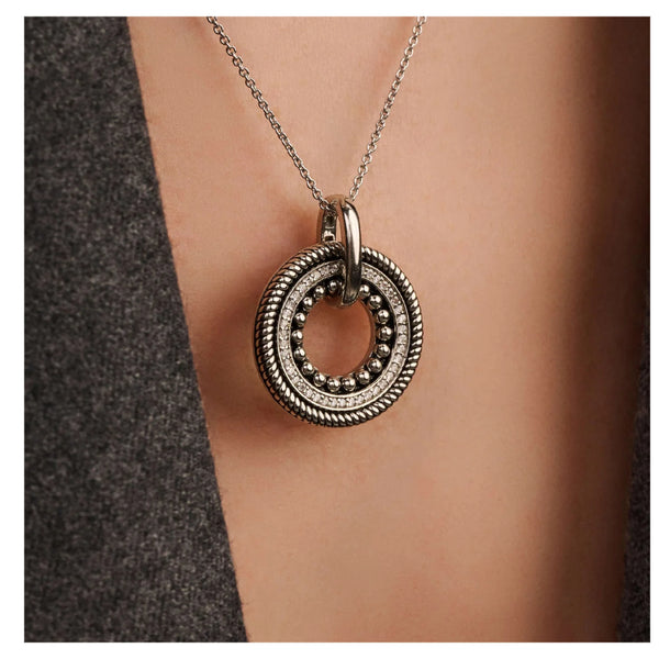 Ti Sento Structure Circle Necklace - M model