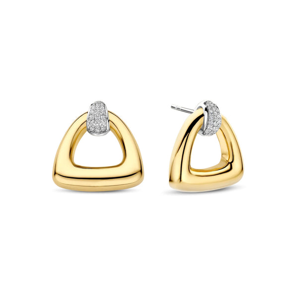 Ti Sento Vintage Open Triangle Earrings