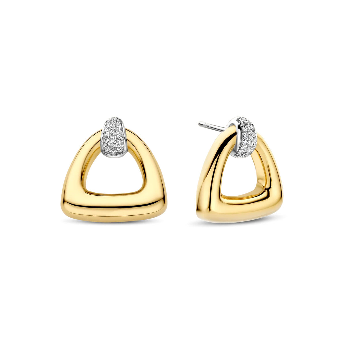 Ti Sento Vintage Open Triangle Earrings