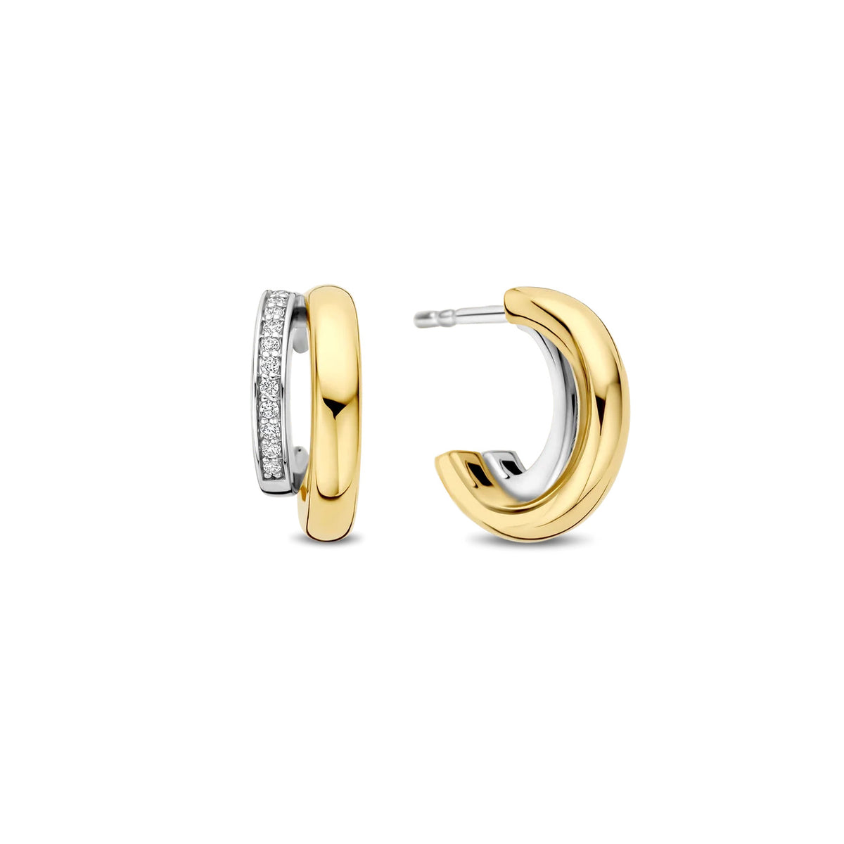 Ti Sento Zirconia Double Earrings