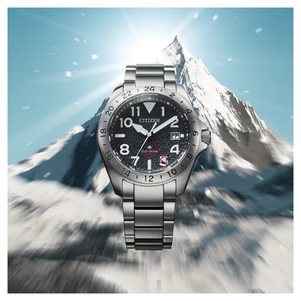 Citizen Promaster Land GMT, 39mm Black Dial Watch BJ7150-50E