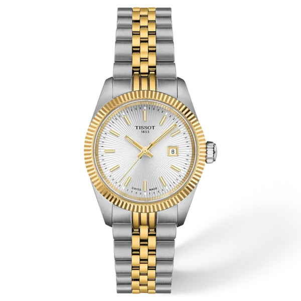 Tissot Ballade Two Tone Silver Dial 30mm Watch T1560102203100
