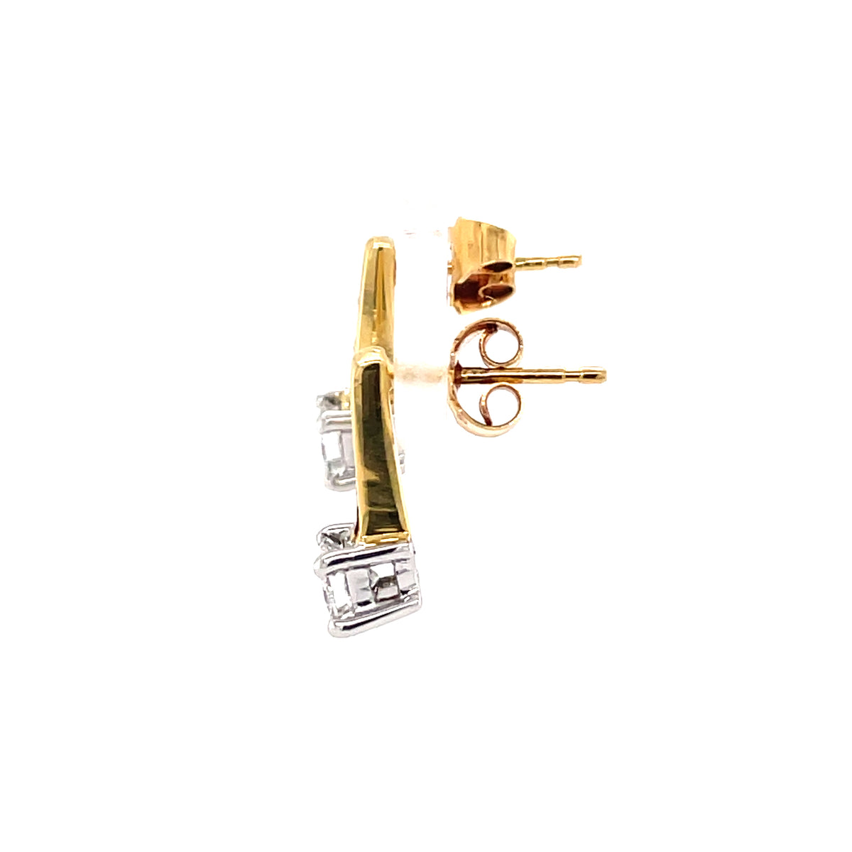 Drop Style Diamond 18ct Earrings