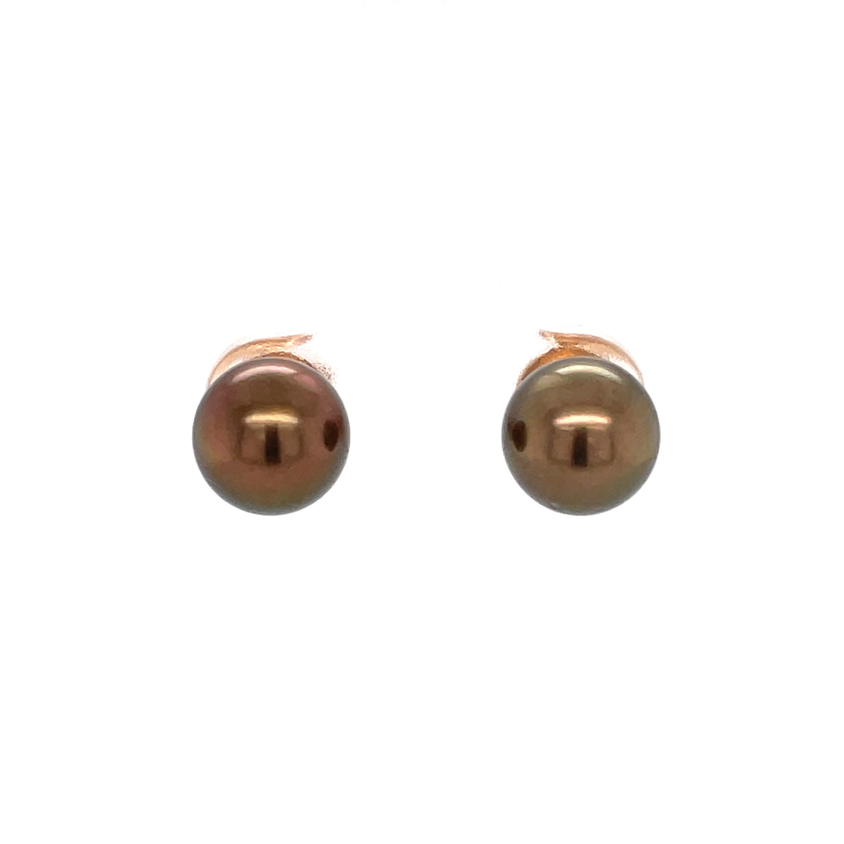 Tahitian Rose Gold 8.5mm 18ct Earrings