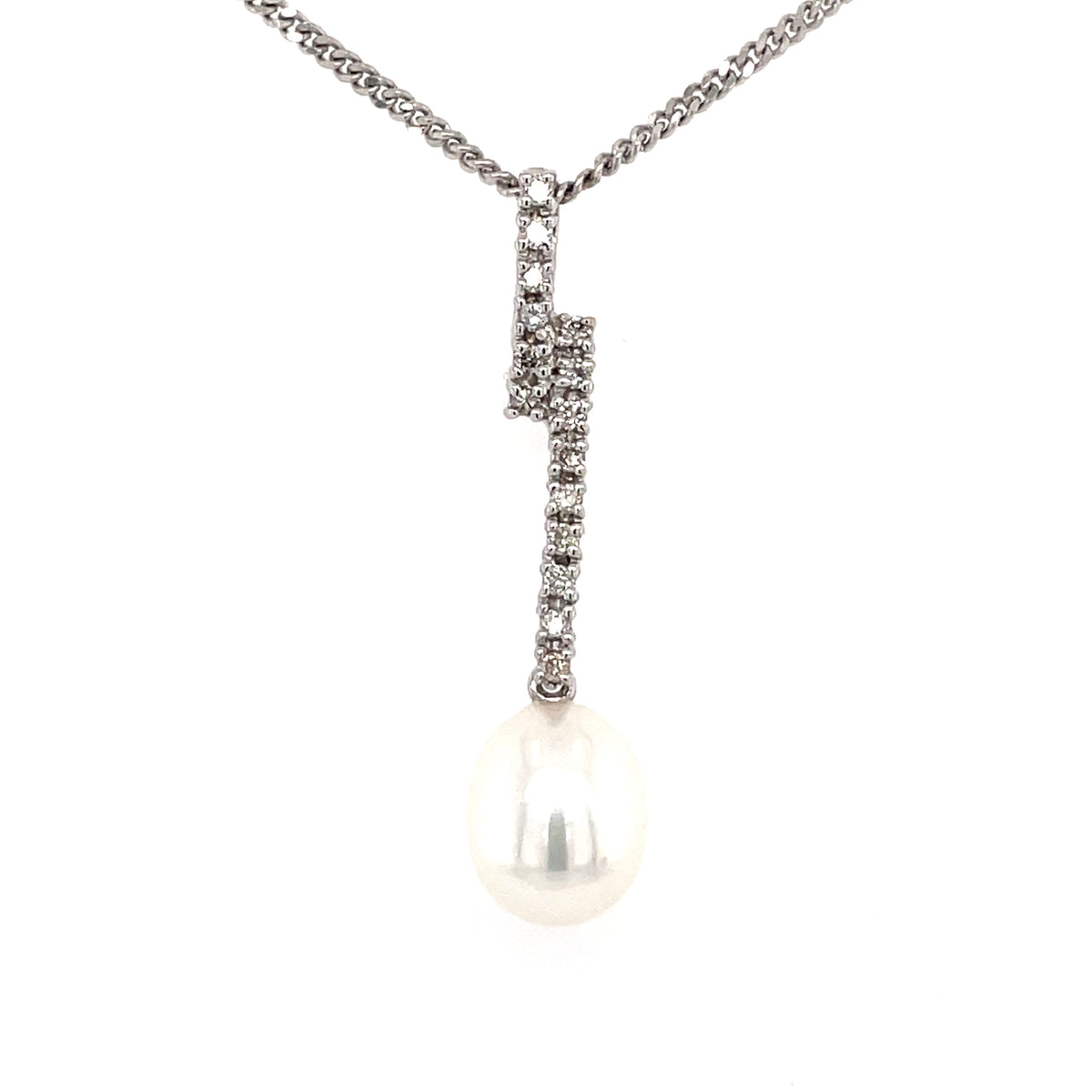 Pearl & Diamond 18ct Pendant