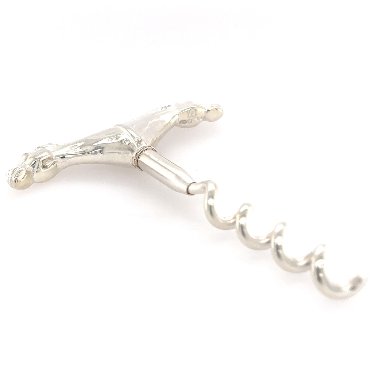 Horse Head Silver Corkscrew