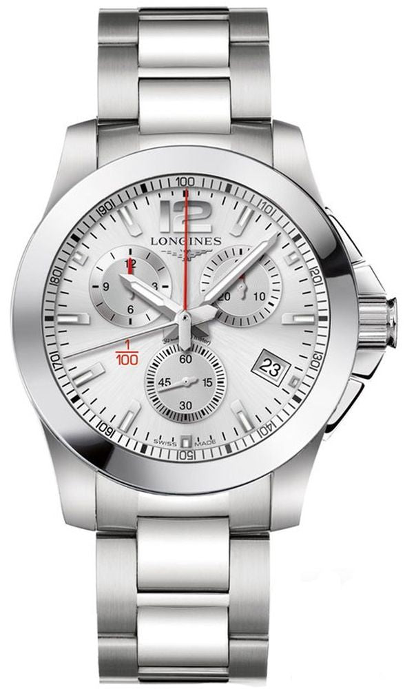 Longines Conquest Chronograph 1/100th Grey 41mm