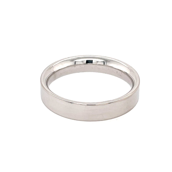 18ct 4mm Flat Band