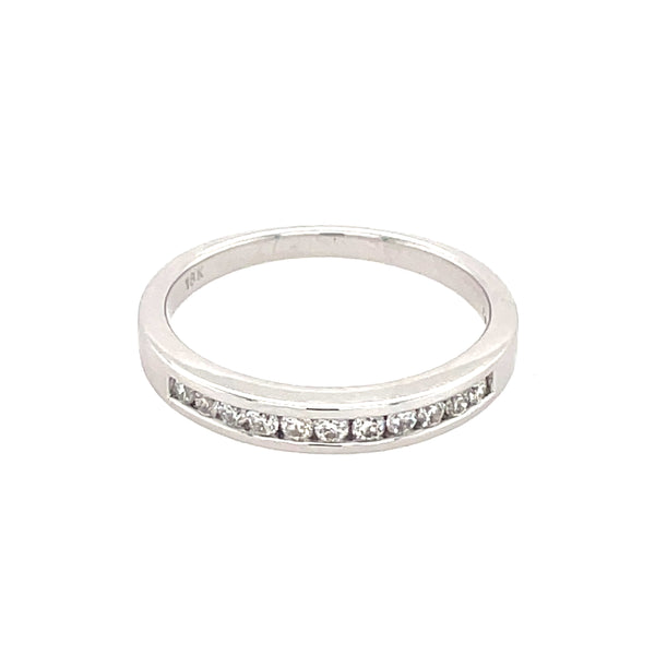 Diamond 18ct Channel Set Band