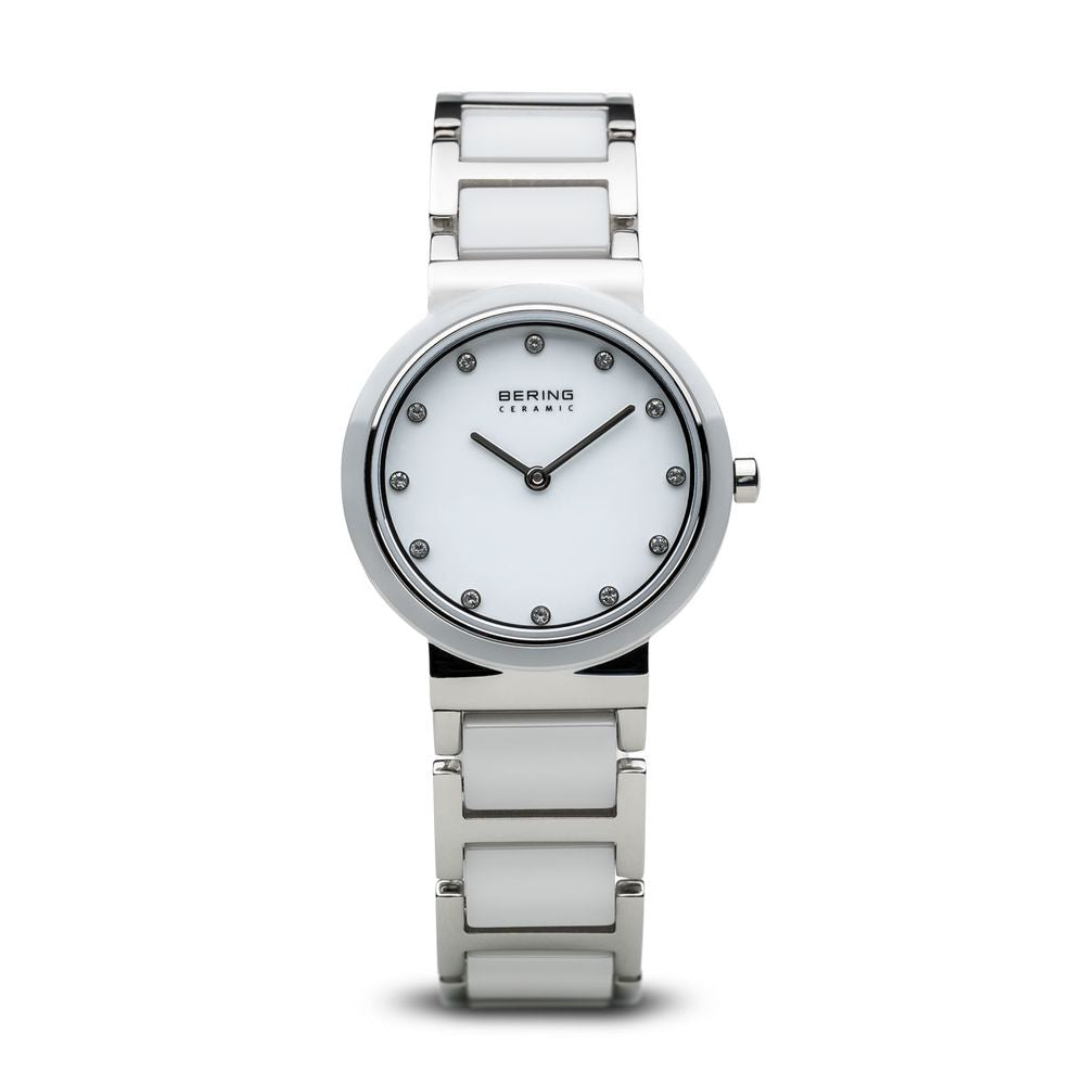 Bering Ceramic Polished Silver 29mm