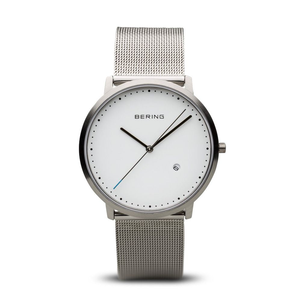 Bering Classic Brushed Silver 39mm