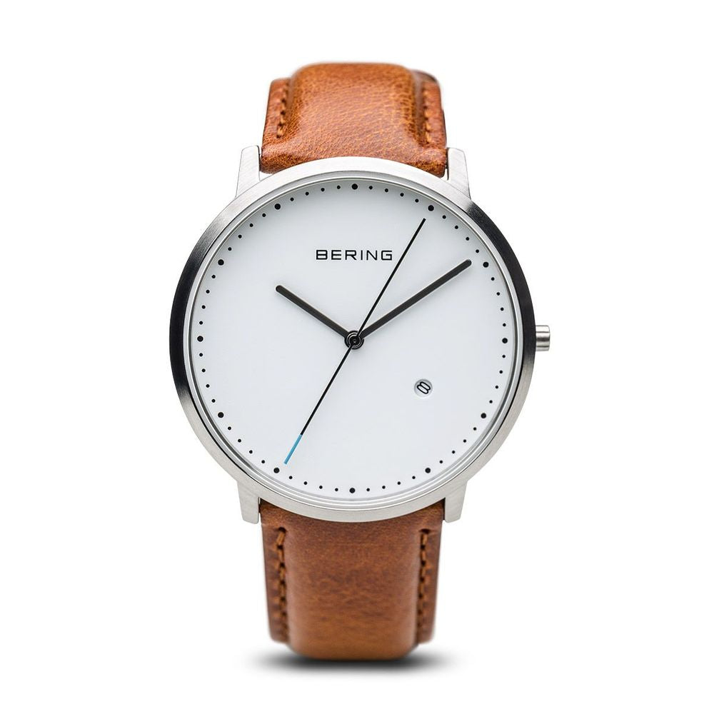 Bering Classic Brushed Silver 39mm