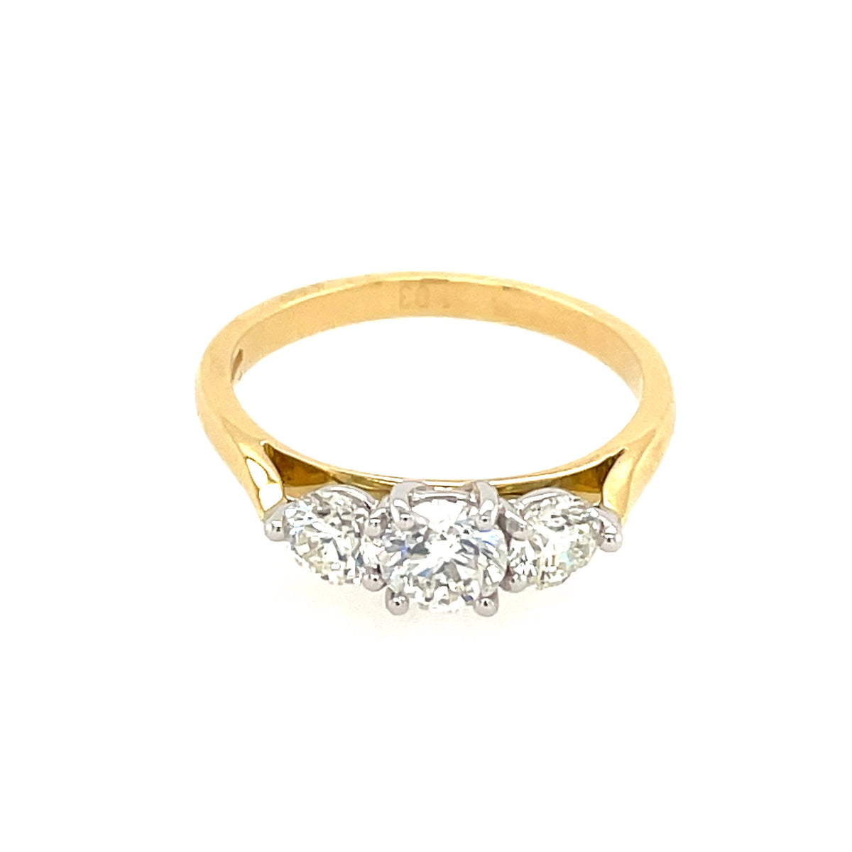Diamond 3 Stone 18ct Ring