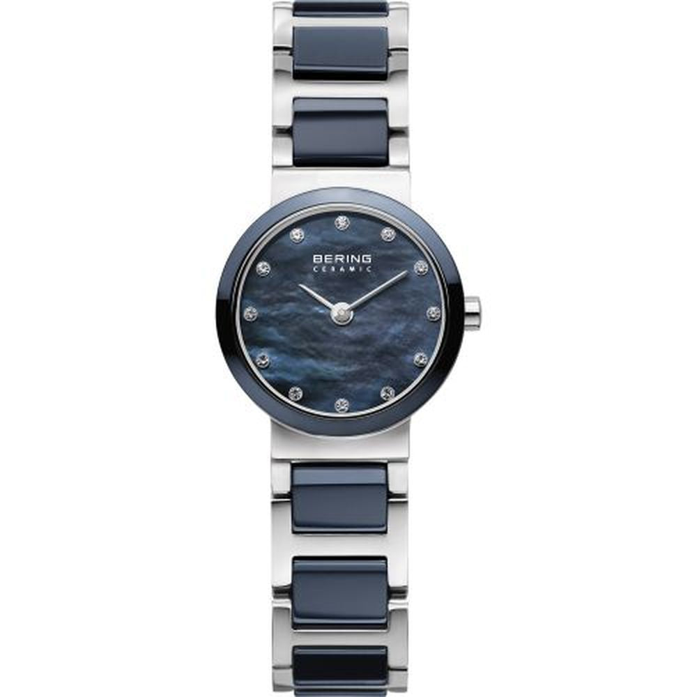 Bering Ceramic Blue & Steel Ladies 25mm