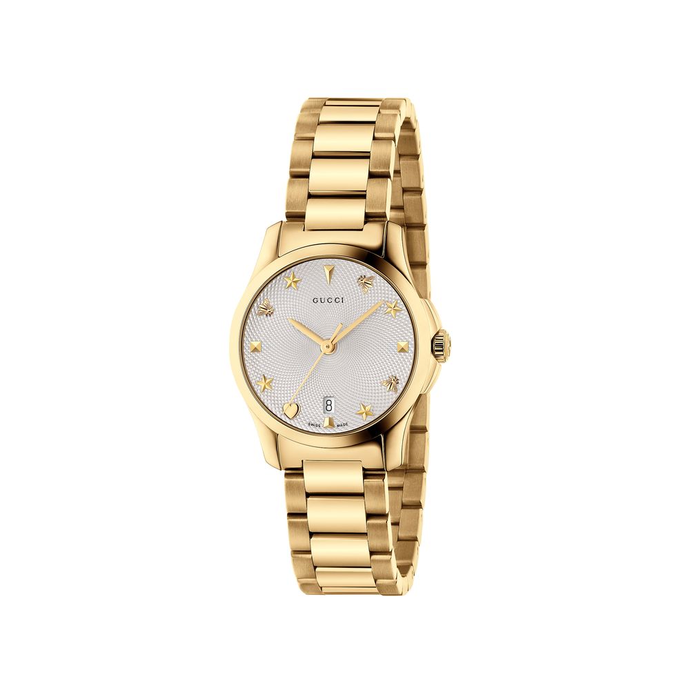 GUCCI G-Timeless Gold PVD Ladies Watch 27mm