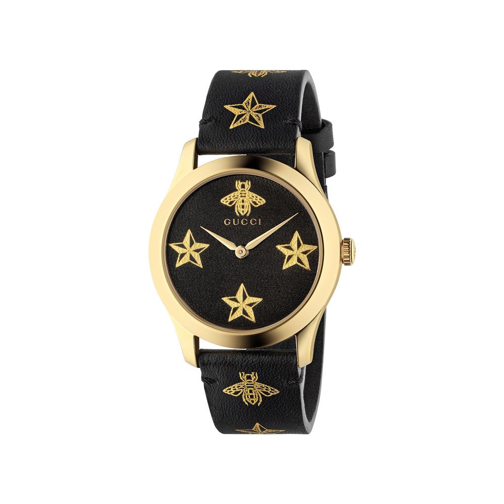 GUCCI G-Timeless Star & Bee Decor Watch 38mm