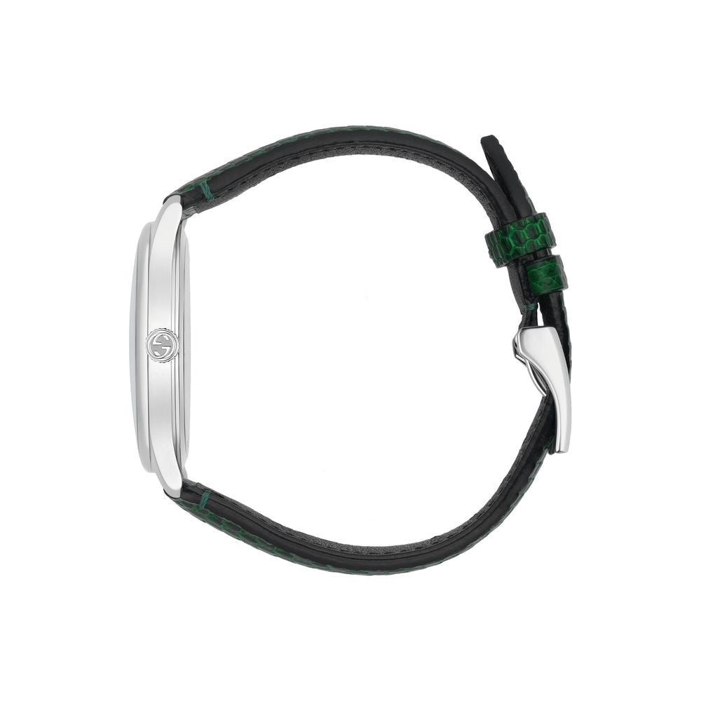 GUCCI G-Timeless Green Leather Watch 36mm