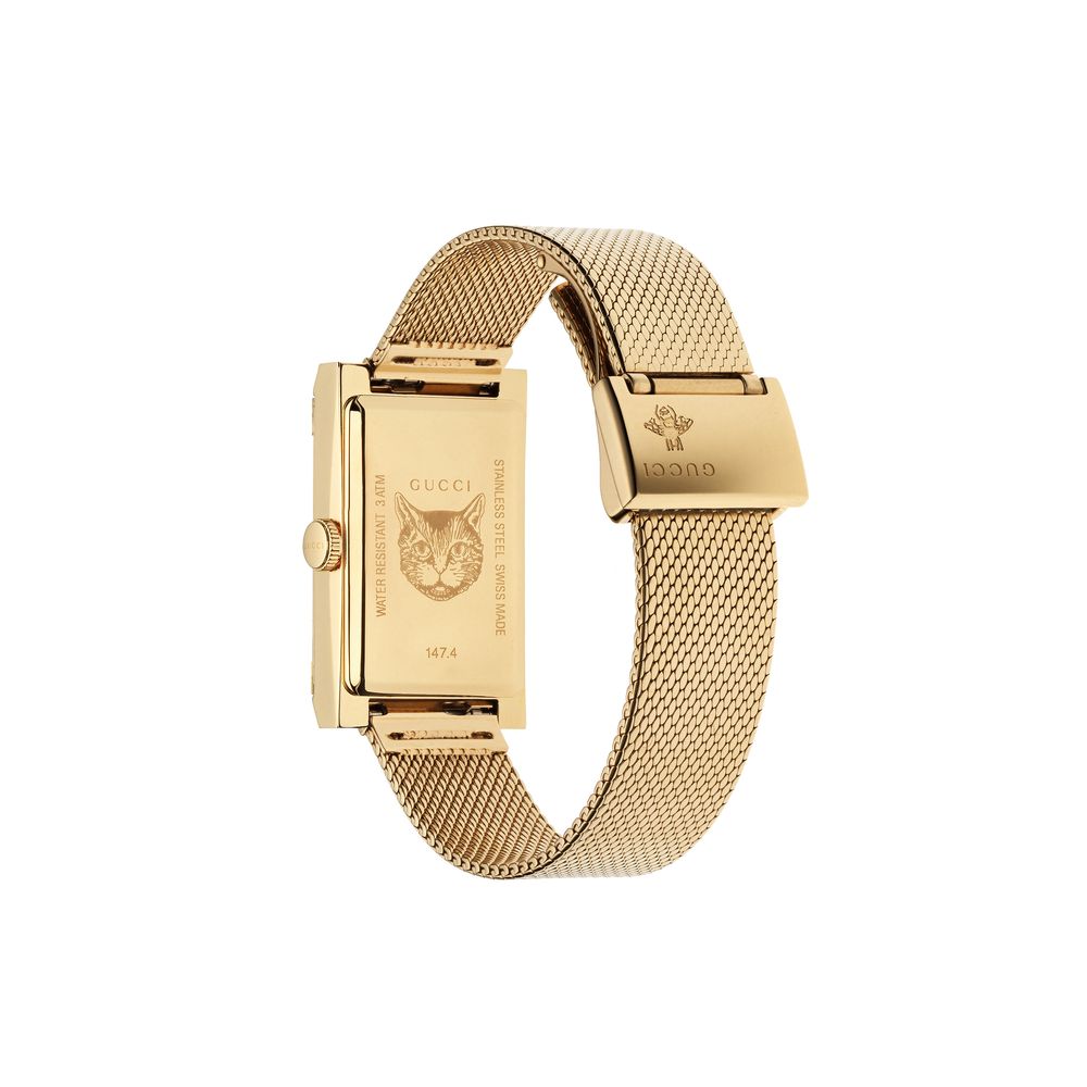 GUCCI G Frame White, Red & Blue MOP Watch