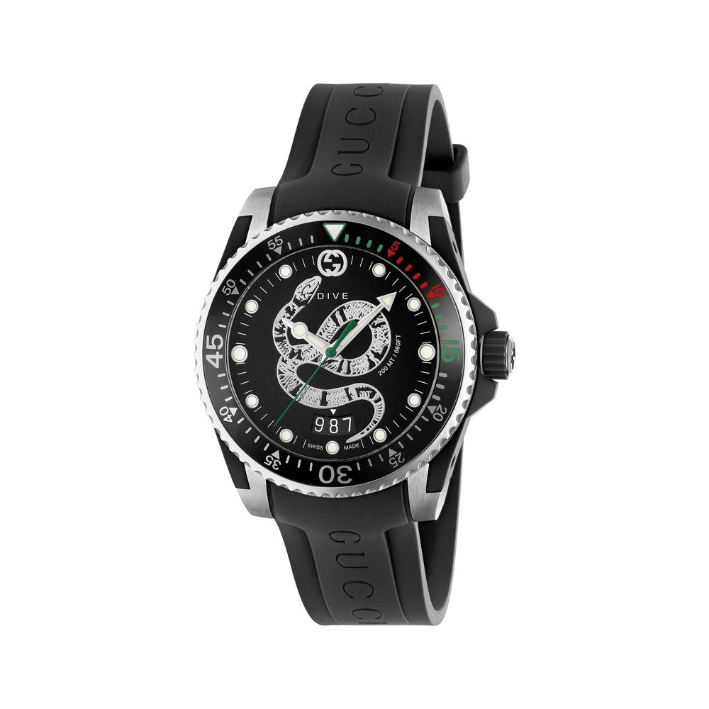 GUCCI Dive Black Snake Watch 40mm
