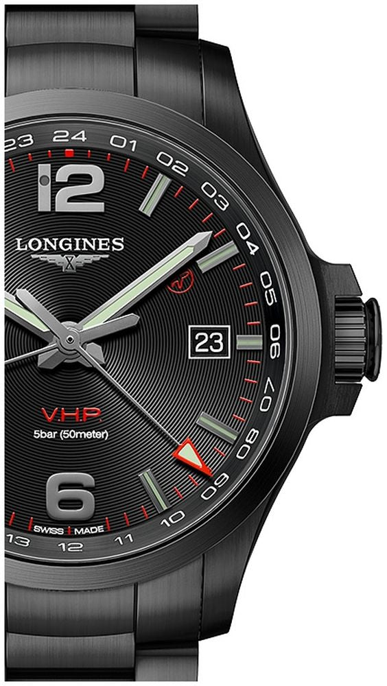 Longines Conquest V.H.P GMT Black PVD 43mm
