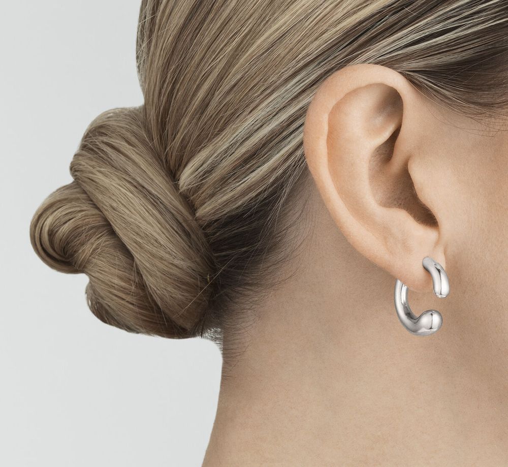 Georg Jensen Mercy Open Earhoop, Sterling Silver