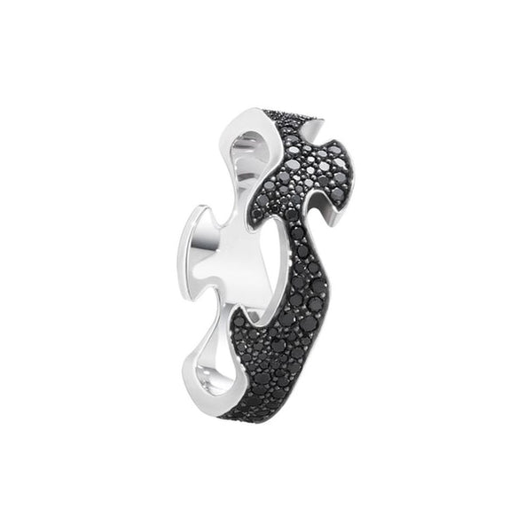 Georg Jensen Fusion Centre Ring with Diamonds, 18ct